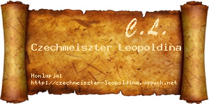Czechmeiszter Leopoldina névjegykártya